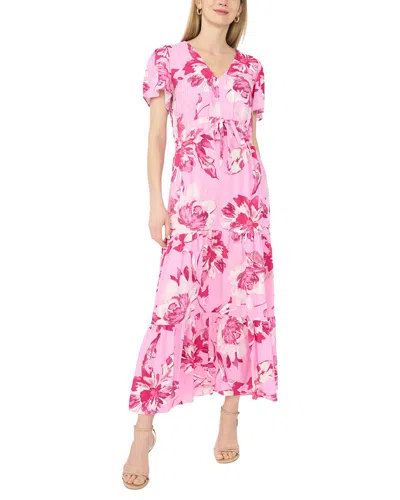 Vince Camuto Tiered Maxi Dress In Pink