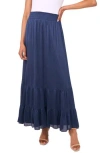Vince Camuto Tiered Maxi Skirt In Blue