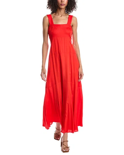 Vince Camuto Tiered Ruffle Maxi Dress In Red