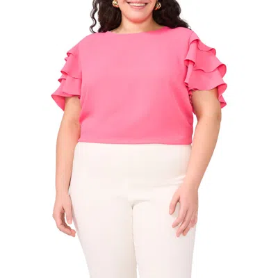 VINCE CAMUTO VINCE CAMUTO TIERED RUFFLE SLEEVE TOP