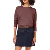 Vince Camuto Tipped Crewneck Sweater In Multi