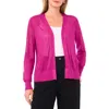 Vince Camuto Tissue Knit Cardigan In Animal Print