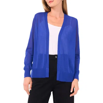 Vince Camuto Tissue Knit Cardigan In Blue