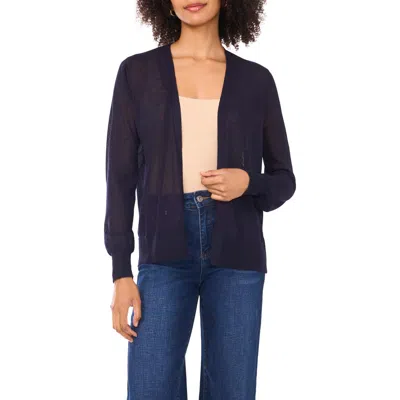 Vince Camuto Tissue Knit Cardigan In Blue