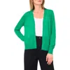 Vince Camuto Tissue Knit Cardigan In Green