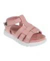 Vince Camuto Toddler Girl's Platform Sandal With Vc Heart Rivet Polyurethane Sandals In Pink