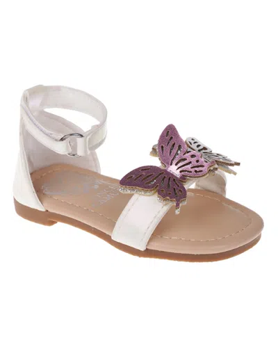 Vince Camuto Kids' Toddler Girl's Sandal With 3d Butterflies Polyurethane Sandals In White