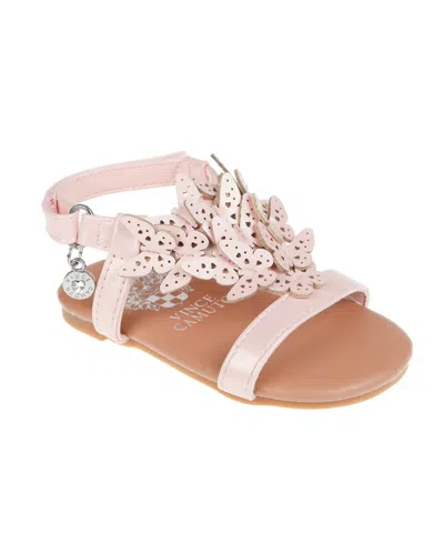 Vince Camuto Kids' Toddler Girl's Sandal With Delicate Butterflies Polyurethane Sandals In Light Pink