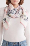 Vince Camuto Toile Square Scarf In Blush