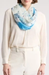 Vince Camuto Toile Square Scarf In Chambray