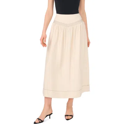 Vince Camuto Trappunto Toke Midi Skirt In Neutral