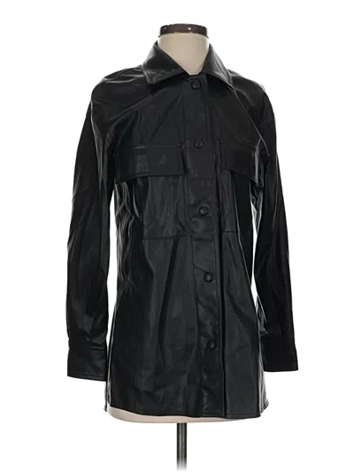 Pre-owned Vince Camuto Trenchcoat In Black