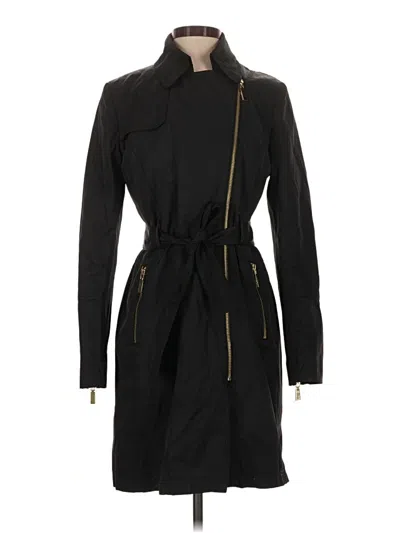 Pre-owned Vince Camuto Trenchcoat In Black