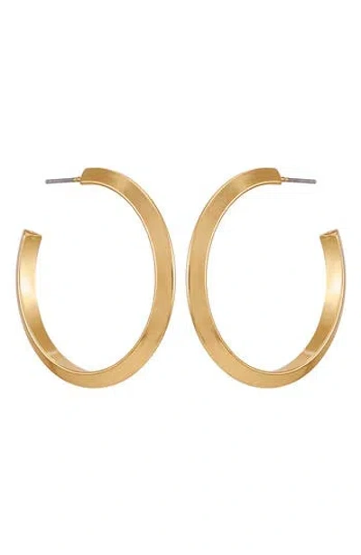 Vince Camuto Triangular Tube Hoop Earrings