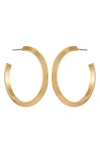 Vince Camuto Triangular Tube Hoop Earrings In Gold
