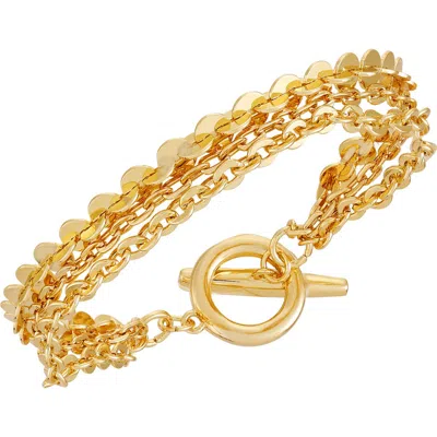 Vince Camuto Triple Chain Toggle Bracelet