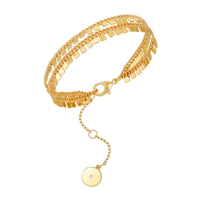 Vince Camuto Triple Row Goldtone Bracelet