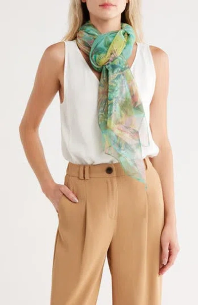 Vince Camuto Tropical Print Chiffon Scarf