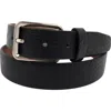 Vince Camuto Tumbled Leather Belt In Black