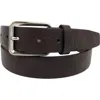Vince Camuto Tumbled Leather Belt In Brown