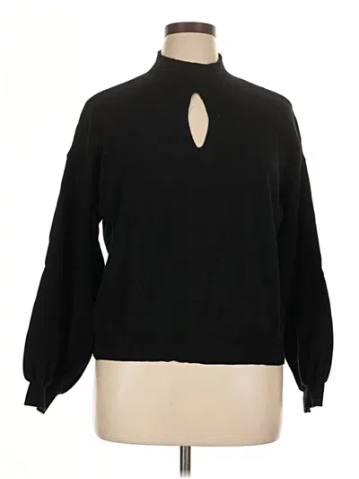 Pre-owned Vince Camuto Turtleneck Sweater In Black