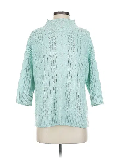 Pre-owned Vince Camuto Turtleneck Sweater In Blue