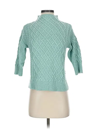 Pre-owned Vince Camuto Turtleneck Sweater In Blue