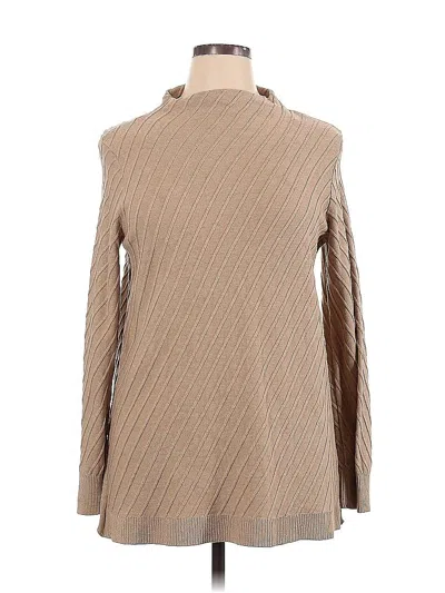 Pre-owned Vince Camuto Turtleneck Sweater In Brown