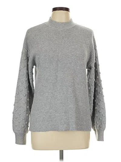 Pre-owned Vince Camuto Turtleneck Sweater In Gray