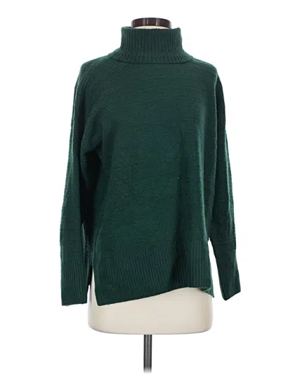 Pre-owned Vince Camuto Turtleneck Sweater In Green