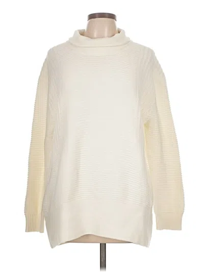 Pre-owned Vince Camuto Turtleneck Sweater In Ivory