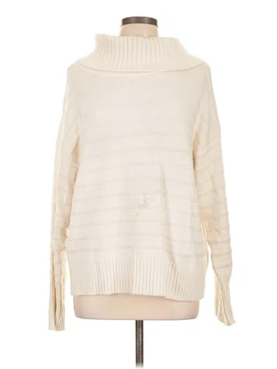 Pre-owned Vince Camuto Turtleneck Sweater In Ivory