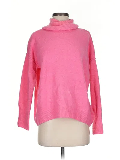 Pre-owned Vince Camuto Turtleneck Sweater In Pink