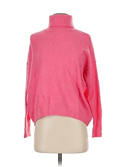 Pre-owned Vince Camuto Turtleneck Sweater In Pink