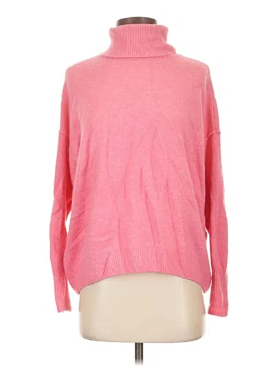 Pre-owned Vince Camuto Turtleneck Sweater In Pink