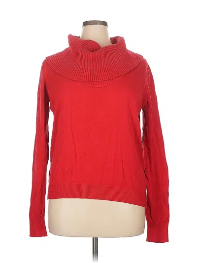 Pre-owned Vince Camuto Turtleneck Sweater In Red