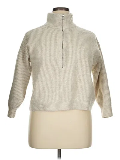Pre-owned Vince Camuto Turtleneck Sweater In Silver