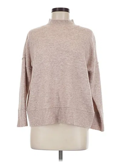 Pre-owned Vince Camuto Turtleneck Sweater In Tan