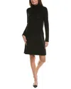 Vince Camuto Turtleneck Sweater Dress In Black