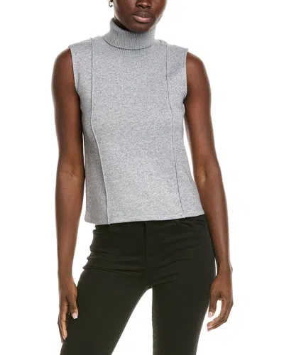 Vince Camuto Turtleneck Top In Gray
