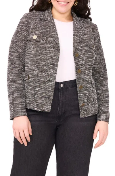 Vince Camuto Tweed Jacket In Black