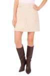 Vince Camuto Tweed Miniskirt In Neutral