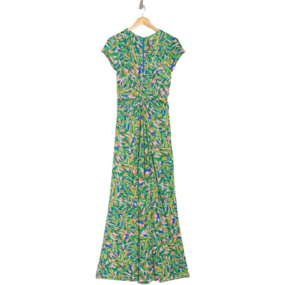 Vince Camuto Twist Front Short Sleeve Jumpsuit