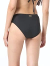 Vince Camuto Twist High Bikini Bottom In Black