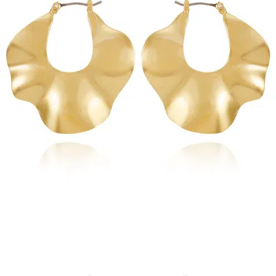 Vince Camuto Twist Hoop Earrings In Goldtone