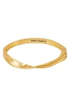 Vince Camuto Twisted Hinged Bangle Bracelet In Gold