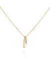 Vince Camuto Two-tone Charm Pendant Necklace In Gold Tone