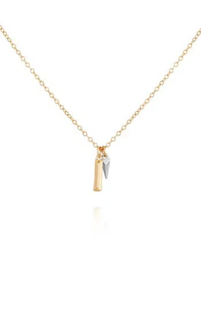 Vince Camuto Two-tone Charm Pendant Necklace In Gold