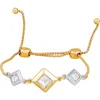 Vince Camuto Two-tone Crystal Slider Bracelet In Two-tone