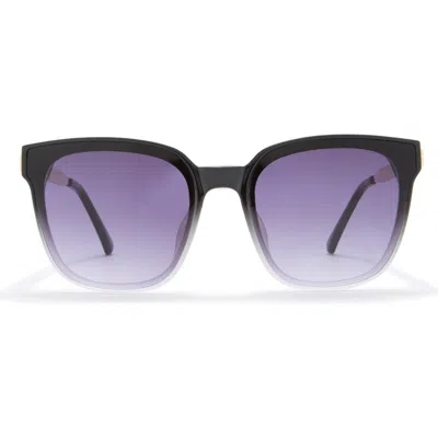 Vince Camuto Two-tone Square Sunglasses In Black/grey